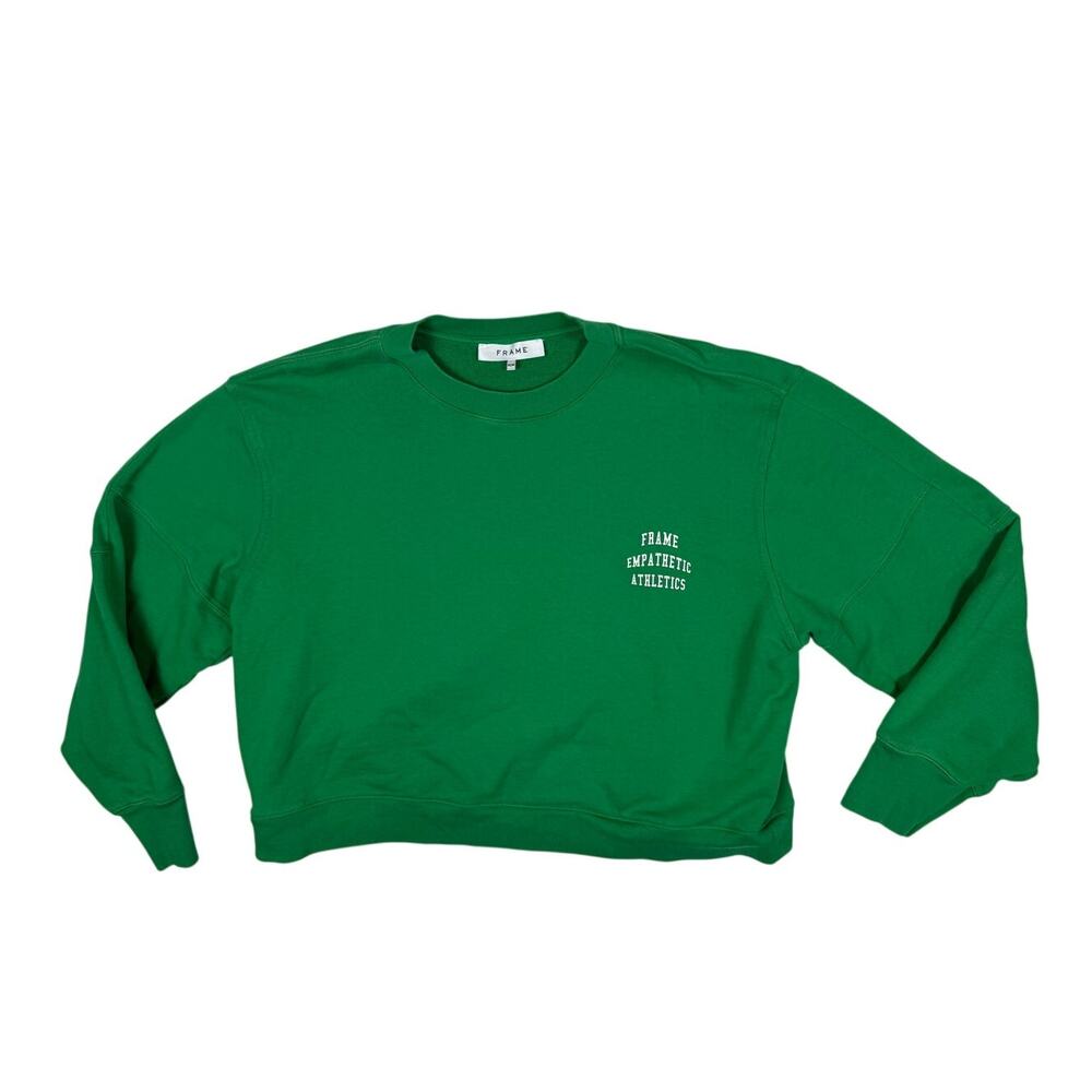 Frame Crewneck Long Sleeve Graphic Empathic Athletics Athleisure Green Medium
